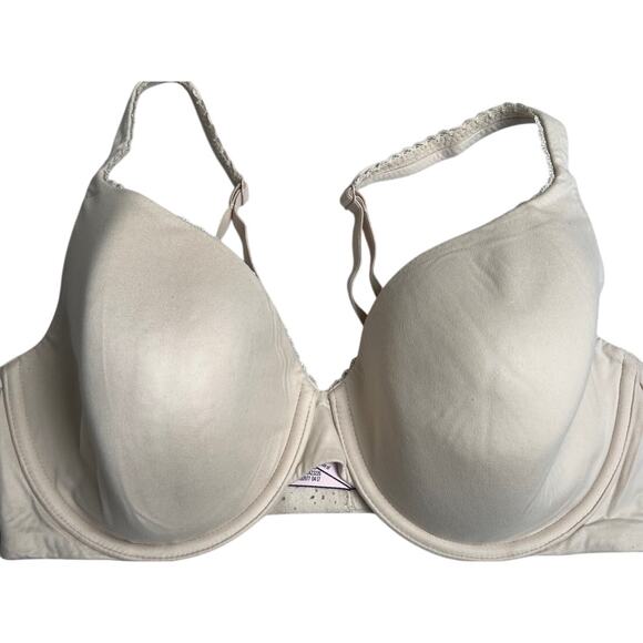 Victoria's Secret Line Perfect Coverage Cream Bra 34DD - Picture 1 of 5